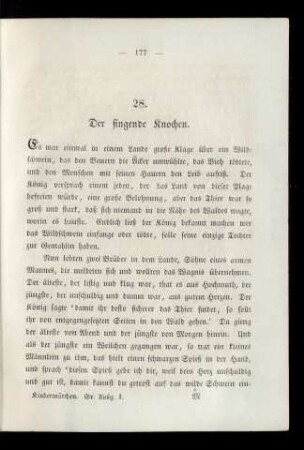 28. Der singende Knochen.
