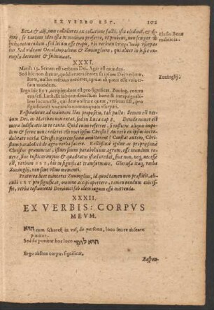 Ex Verbis: Corpus Meum.