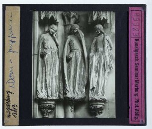 Magdeburg, Dom,Magdeburg, Dom, Jungfrauenportal in der Paradiesvorhalle : Törichte Jungfrauen