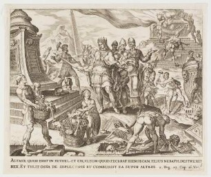 Joschija lässt den Altar zu Beth-El und die Knochen in den Gräbern verbrennen