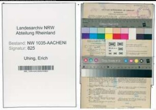Entnazifizierung Erich Uhing , geb. 16.03.1912 (Steiger)