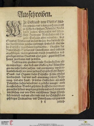 Ausschreiben