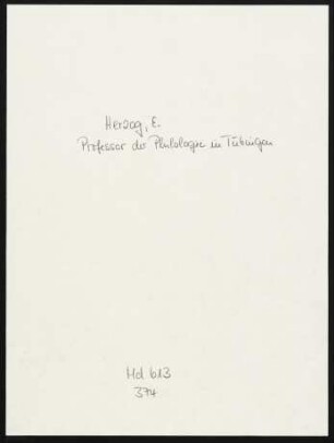 Brief von Ernst Herzog an Robert von Mohl