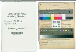 Entnazifizierung Heinrich Schuering , geb. 23.02.1910 (Angestellter)