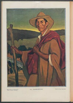 El peregrino - Óleo de Jorge Bermúdez