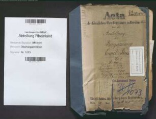 Buse, Emil 05.04.1860 - 18.04.1904; Bergrat; Prüfungs- u. Personalakten Band 1