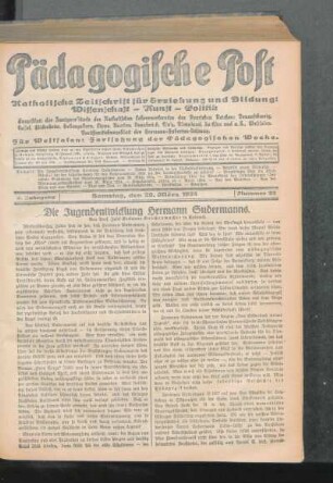 ¬Die¬ Jugendentwicklung Hermann Sudermanns