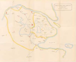 Facsimile of General Gordon's private map of the Rebel Country