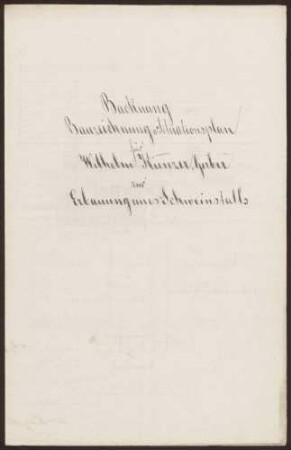 Kinzer, Wilhelm, Gerber Anbau eines Schweinestalles