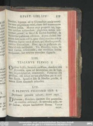 LIII. Traianus Plinio S.
