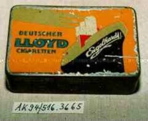 Blechdose für 10 Stück "DEUTSCHER LLOYD CIGARETTEN Engelhardt"