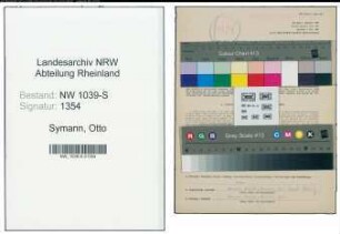 Entnazifizierung Otto Symann , geb. 17.01.1906 (Lehrer)
