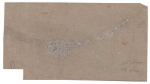Entwurf einer Kette : Großgliedrige Kette mit Edelsteinen besetzt, Anhänger in Filigranarbeit auch mit Edelsteinen besetzt; handschriftliche Anmerkung