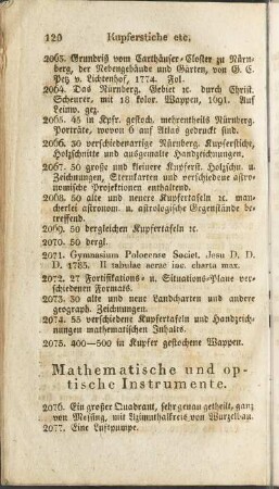 Mathematische und optische Instrumente