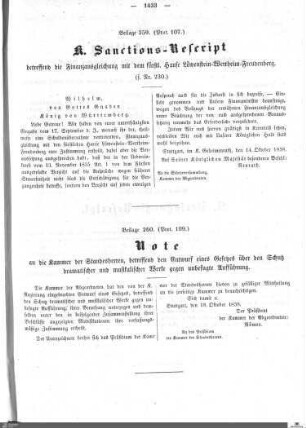 Beilagen zu Protokoll, 107. Sitzung