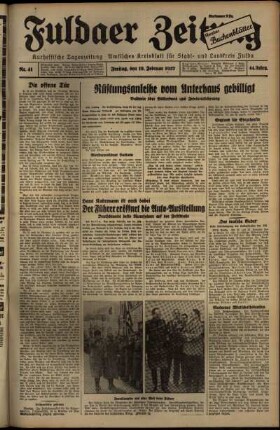Ausgabe vom Freitag, den 19. Februar 1937.