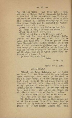 Berlin, den 2. März [1902]