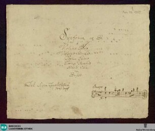 Symphonies - Don Mus.Ms. 1355 : D; DTB 9/2 deest EisM D25