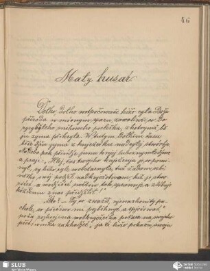 Mały husaŕ