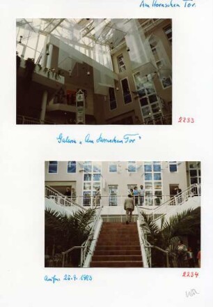 Am Hornschen Tor. Innenansichten Galerie Hornsches Tor im September 1983