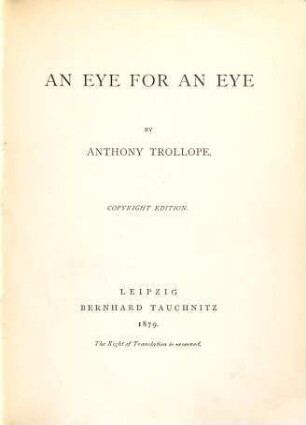 An eye for an eye