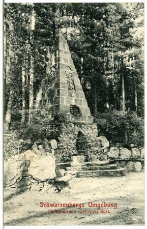 Schwarzenberg. Fürstenbrunn - Steinpyramide