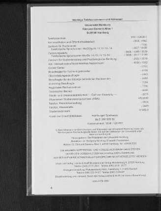 Wichtige Telefonnummern und Adressen