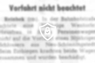 Vorfahrt nicht beachtet