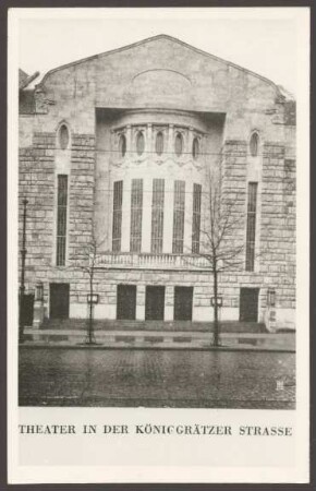 Ansichtskarte, Theater an der Königgrätzer Straße, Stresemannstraße