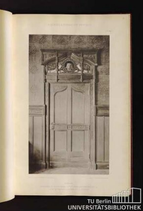Tafel 29. Berlin. Pommersche Hypotheken-Aktien-Bank, Behrenstrasse 35 - Thür im Empfangszimmer des I. Stockes