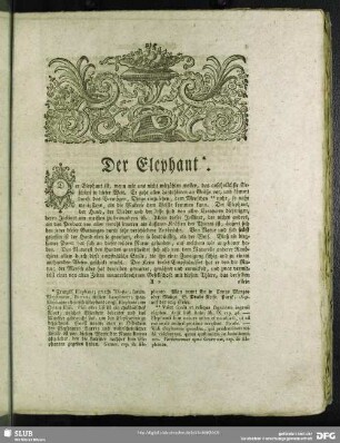 Der Elephant*