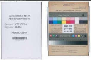 Entnazifizierung Martin Kamps , geb. 10.11.1900 (Arbeiter)
