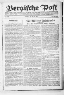 Bergische Post. 1924-1941