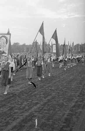 Volksfest in Karlshorst : Demonstration