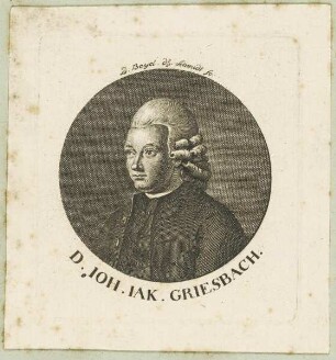 Bildnis des Ioh. Iak. Griesbach