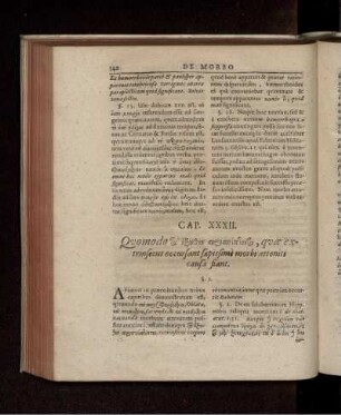 Cap. XXXII. Quomodo ... quae extrinsecus occursant saepissimè morbi attoniti causa fiant