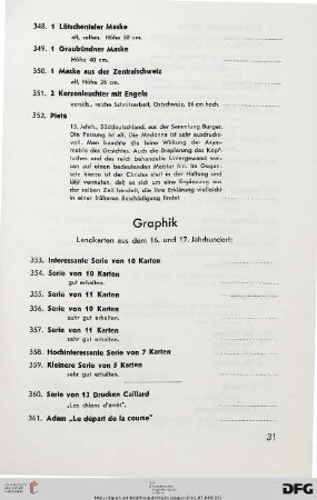 Graphik (Nr. 353-373d)
