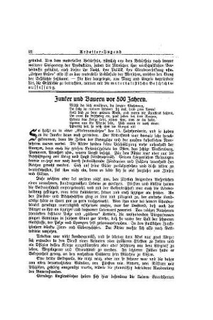 Junker und Bauern vor 500 Jahren