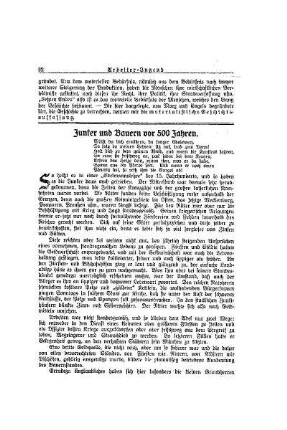 Junker und Bauern vor 500 Jahren