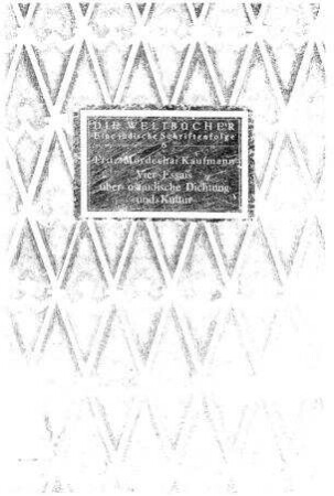 Vier Essais über ostjüdische Dichtung und Kultur / von Fritz Mordechai Kaufmann