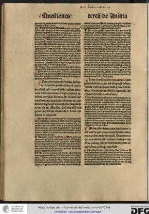 Postquam Arestoteles determinavit de tribus partibus anime scilicet vegetativa et intellectiva hic consequenter determinat de alia parte anime scilicet motiva.