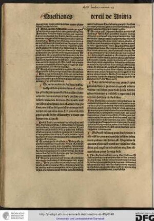 Postquam Arestoteles determinavit de tribus partibus anime scilicet vegetativa et intellectiva hic consequenter determinat de alia parte anime scilicet motiva.