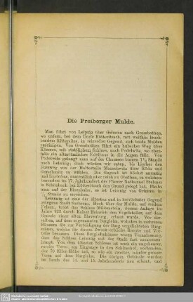 Die Freiberger Mulde