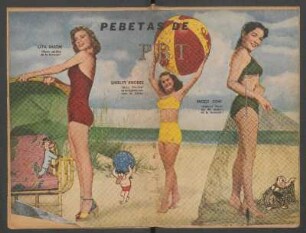 Lita Baron, Shirley Rhodes, Peggy Dow - [Ilustración] : Pebetas de PBT