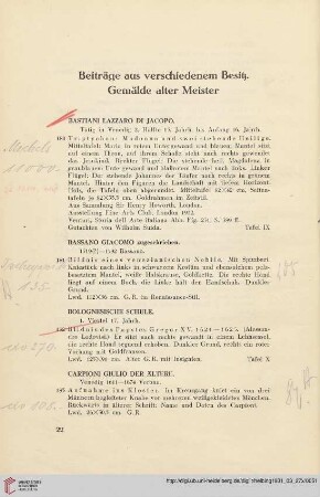Beiträge aus verschiedenem Besitz (Nr. 180-252)