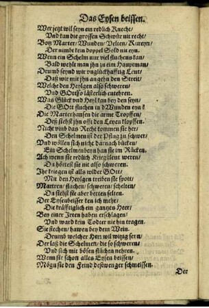 Das Eysen beissen.