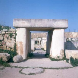 Malta. Tarxien. Teil der Neolithischen Tempelanlage