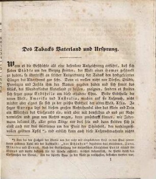 Das Tabacks-Collegium des alten Schmauchers Muff oder das wahre Buch für Tabacksraucher : voller interessanter Notizen über Natur, Anbau, Fabrikation, Veredelung, Verfälschung und Genuß des Tabacks, ... ; nebst einer Zugabe von Tabacks-Anecdoten, Tabacksgedichten und Tabacksliedern