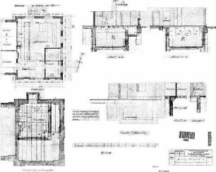Ebersbach (Fils): Empfangsgebäude Grundrisse,Schnitte,Ansichten