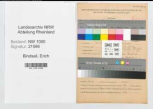 Entnazifizierung Erich Bindseil, geb. 19.09.1896 (Postbeamter)